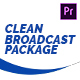 Clean Broadcast Pack | Essential Graphics | Mogrt